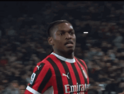 Soccer Player In Red And Black Emirates Fly Better Jersey GIF
