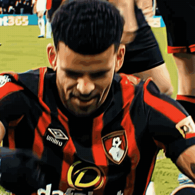 Soccer Player In Red And Black Umbro Jersey GIF