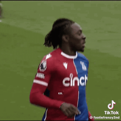 Soccer Player In Red And Blue Cinch Jersey GIF