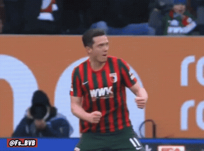 Soccer Player In Red And Green Striped Shirt WWK GIF