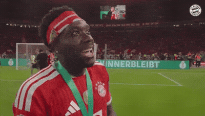 Soccer Player In Red And White Adidas Jersey GIF