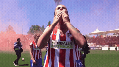 Soccer Player In Red And White Herbalife Shirt GIF