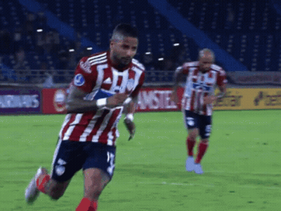 Soccer Player In Red And White Jersey Number 20 GIF
