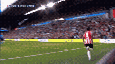 Soccer Player In Red And White Jersey Number 8 GIF