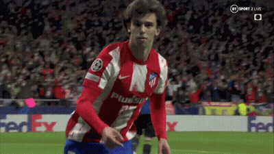 Soccer Player In Red And White Shirt Running GIF
