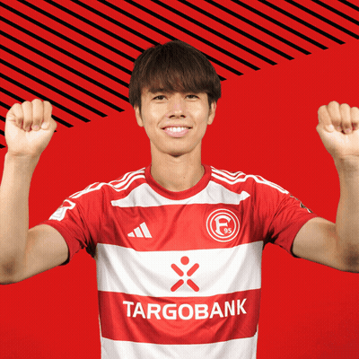 Soccer Player In Red And White Striped Shirt Targobank GIF