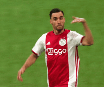Soccer Player In Red And White Ziggo Jersey GIF