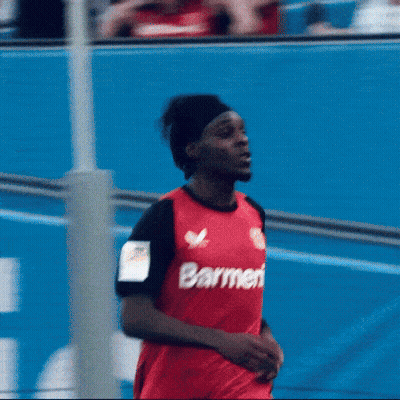 Soccer Player In Red Banner Jersey GIF