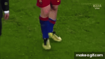 Soccer Player In Red Blue Yellow Jersey GIF