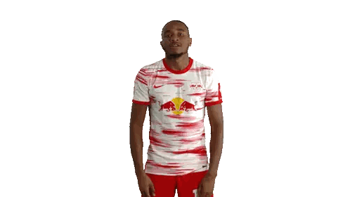 Soccer Player In Red Bull Shirt Sticker