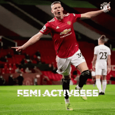 Soccer Player In Red Chevrolet Jersey Celebrating GIF