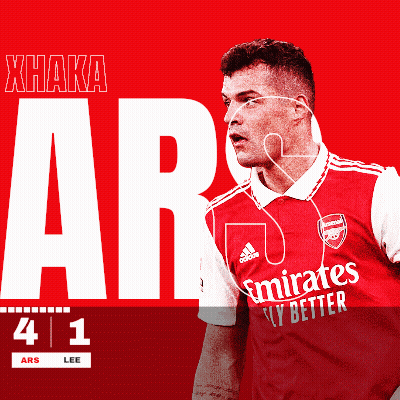 Soccer Player In Red Emirates Fly Better Shirt GIF