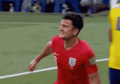 Soccer Player In Red England Jersey GIF