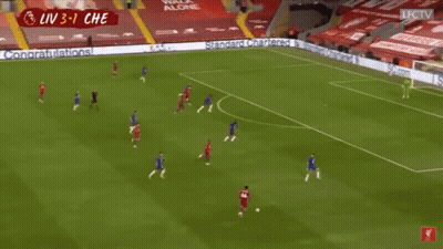 Soccer Player In Red Jersey In Front Of Goal GIF