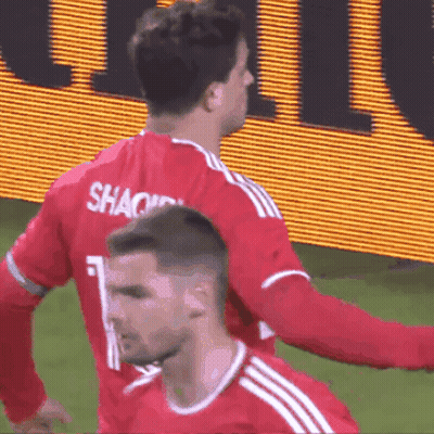 Soccer Player In Red Jersey Number 1 GIF