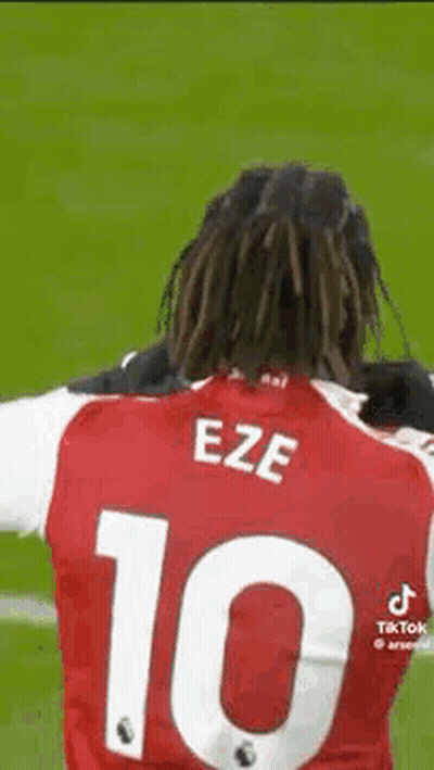 Soccer Player In Red Jersey Number 10 Hugged GIF