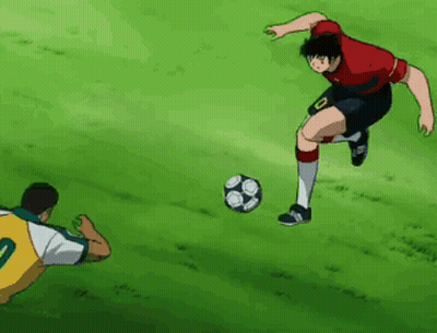 Soccer Player In Red Jersey Number 10 Kicking Ball GIF
