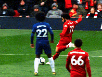 Soccer Player In Red Jersey Number 11 GIF