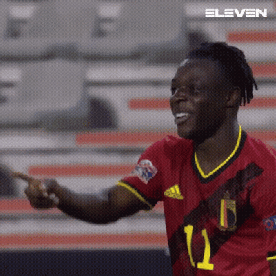 Soccer Player In Red Jersey Number 11 GIF