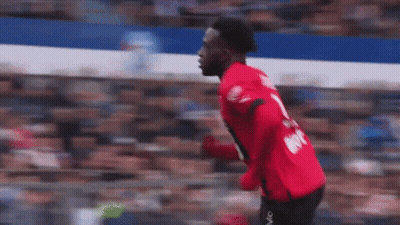 Soccer Player In Red Jersey Number 13 GIF