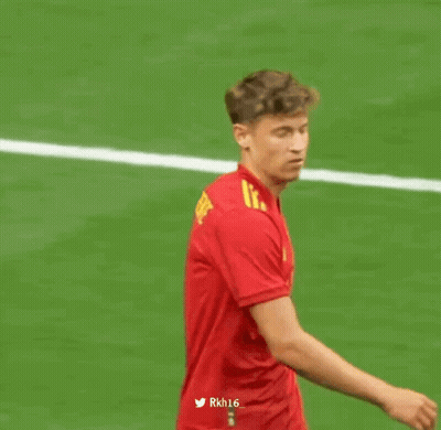 Soccer Player In Red Jersey Number 16 GIF