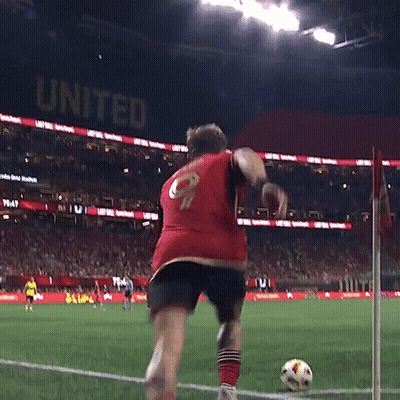 Soccer Player In Red Jersey Number 2 GIF