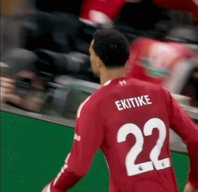 Soccer Player In Red Jersey Number 22 GIF
