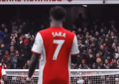 Soccer Player In Red Jersey Number 7 GIF