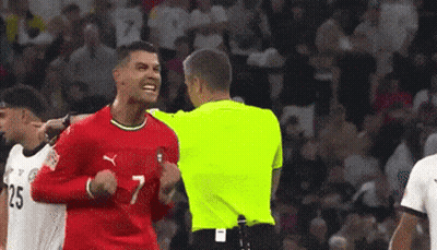 Soccer Player In Red Jersey Number 7 GIF