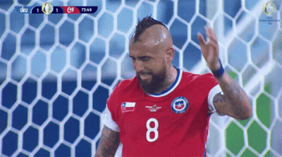 Soccer Player In Red Jersey Number 8 GIF