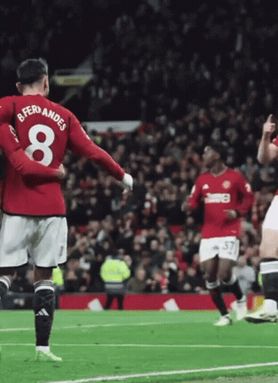 Soccer Player In Red Jersey Number 8 GIF