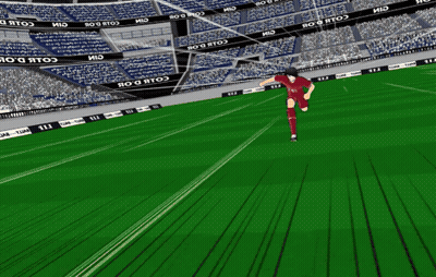 Soccer Player In Red Jersey Number 9 GIF