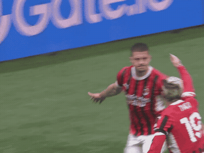 Soccer Player In Red Jersey Number 9 GIF