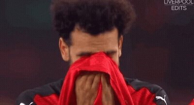 Soccer Player In Red Jersey Pointing At Camera Premier League GIF