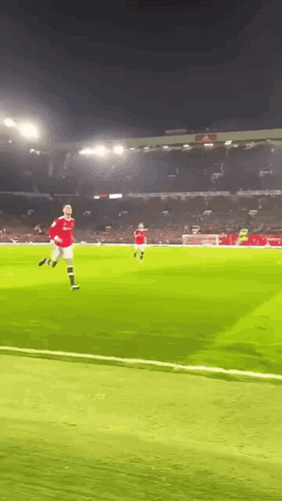 Soccer Player In Red Jersey Running GIF
