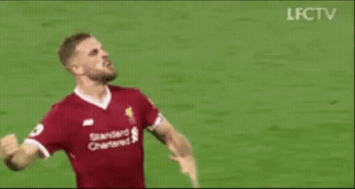 Soccer Player In Red Jersey Running GIF