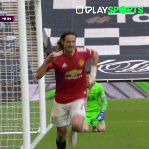 Soccer Player In Red Jersey Running GIF