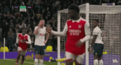 Soccer Player In Red Jersey Saying Emirates Flyways GIF