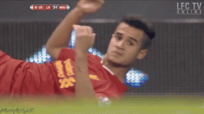 Soccer Player In Red Jersey Saying LFC GIF