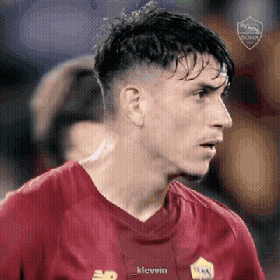 Soccer Player In Red Jersey Saying Rome GIF