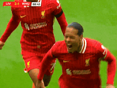 Soccer Player In Red Jersey Saying Standard Chartered GIF