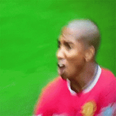 Soccer Player In Red Jersey With United Logo GIF