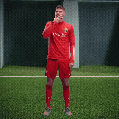 Soccer Player In Red Jersey GIF