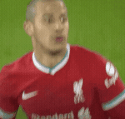 Soccer Player In Red Liverpool Shirt GIF
