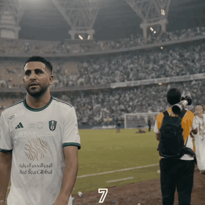 Soccer Player In Red Sea Global Shirt GIF