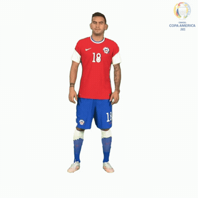 Soccer Player In Red Shirt 18 GIF