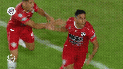 Soccer Player In Red Shirt Abse GIF