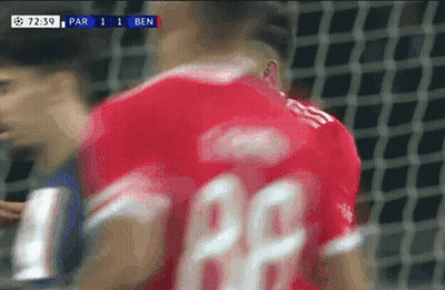 Soccer Player In Red Shirt Number 26 GIF