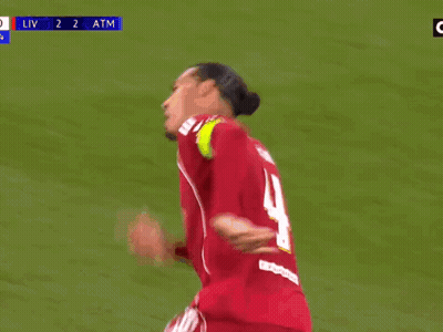 Soccer Player In Red Shirt Number 4 GIF