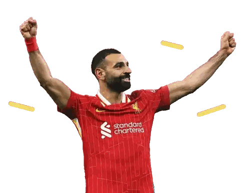 Soccer Player In Red Shirt Standard Chartered Sticker